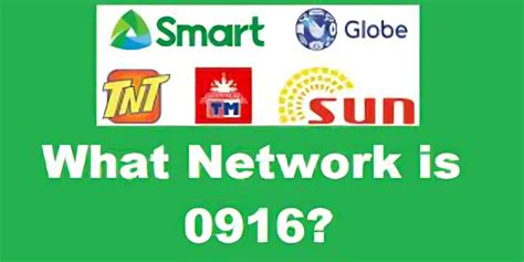 What Network is 0916 in the Philippines – Globe or .
